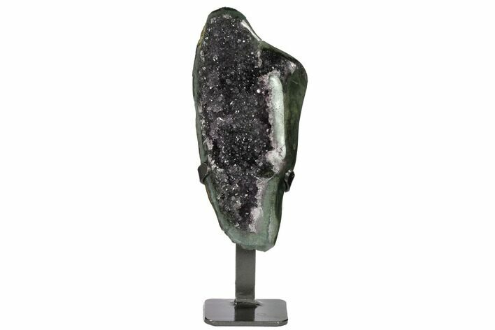 Amethyst Geode Section on Metal Stand - Uruguay #171887
